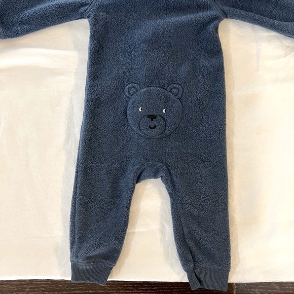 Carters Fleece Jumpsuit, Size 12 months - Picture 3 of 3